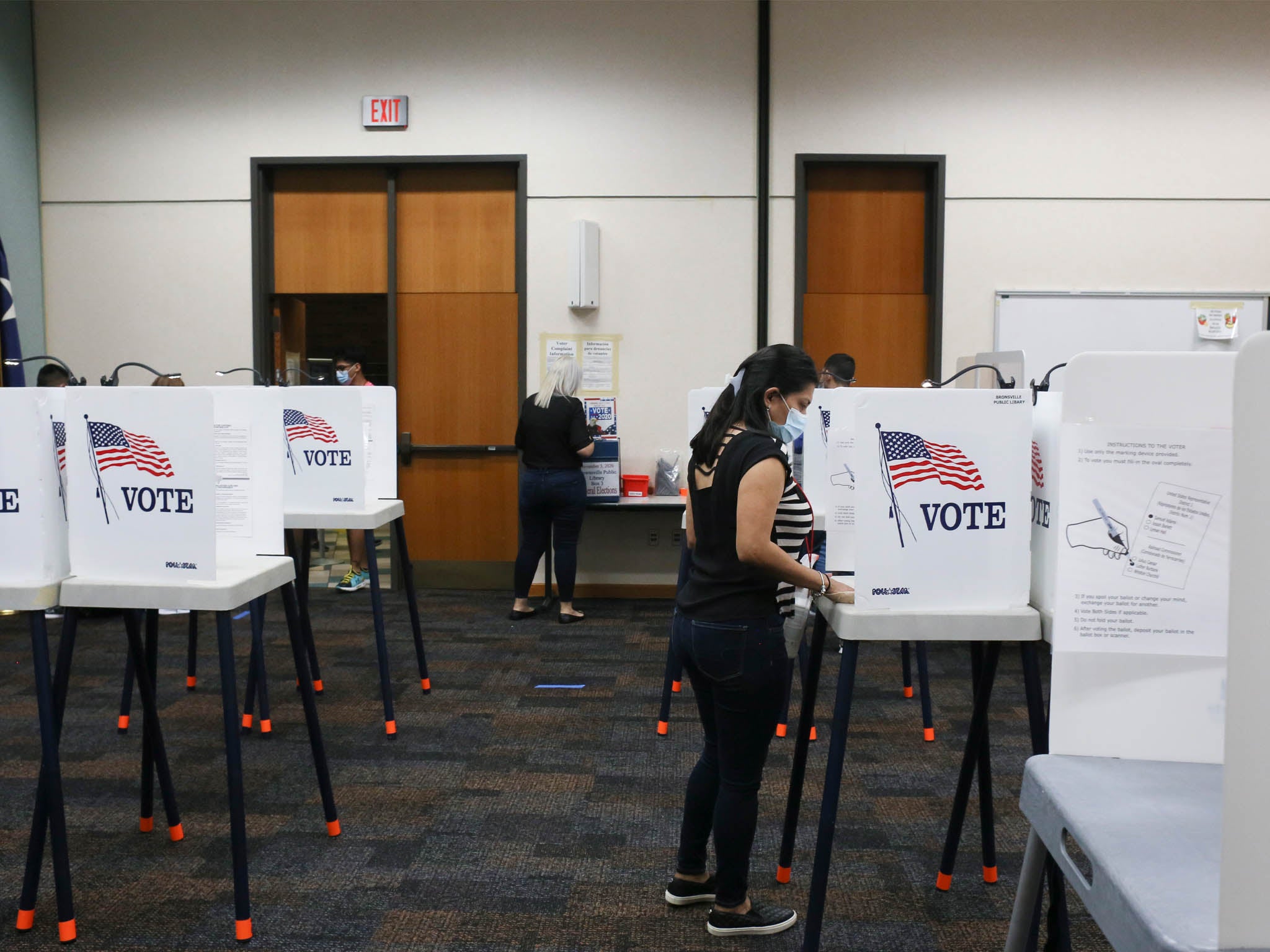 US Election: Early Voting Surge In Texas Surpasses 2016 | The Independent